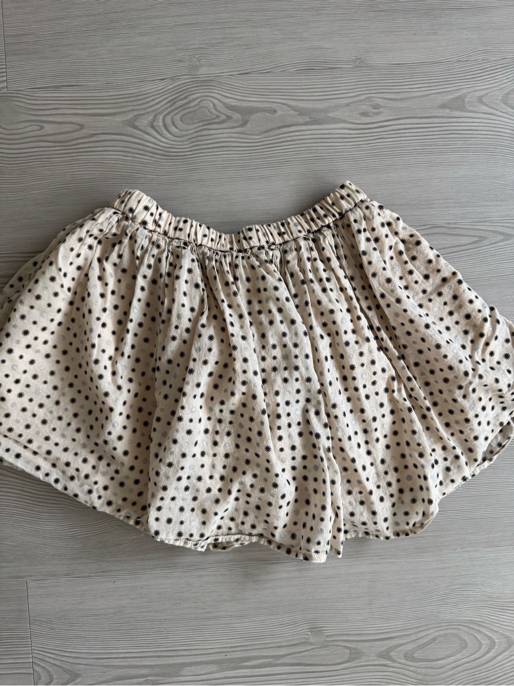 GAP Cream Skater Skirt with Star Dot Print